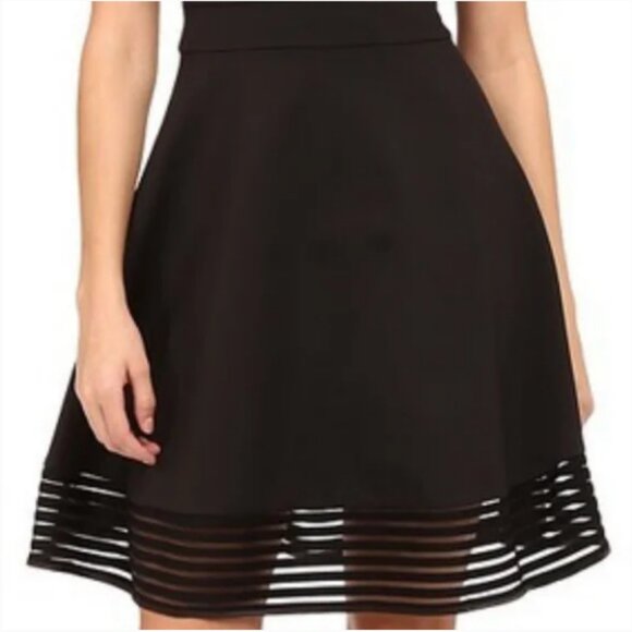 Ted Baker London Eleese Black Skater Dress Size 8 - Picture 7 of 7